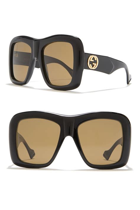 gucci 49 mm square yellow sunglasses|Gucci unisex fashion 54mm sunglasses.